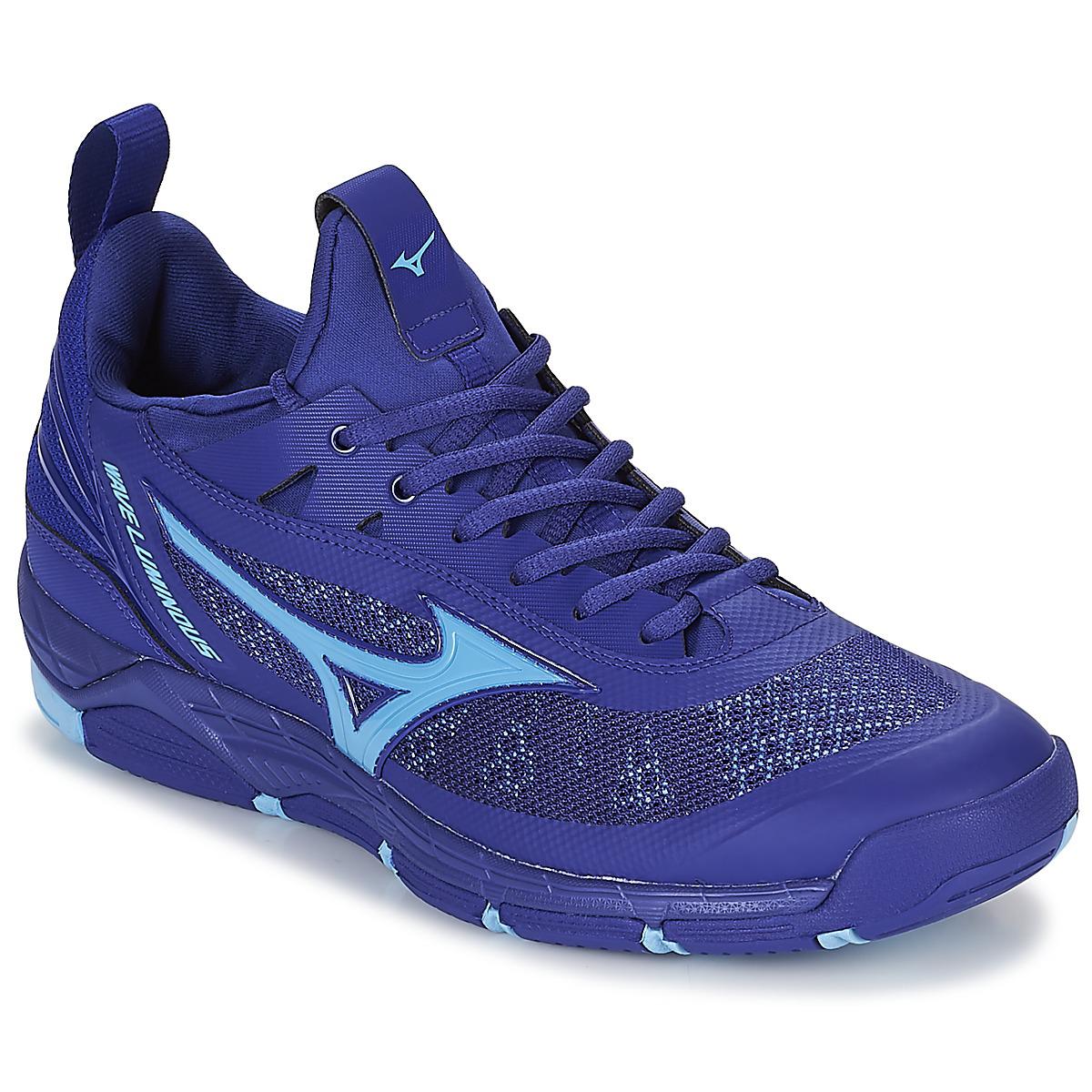 mizuno-blue-Wave-Luminous-Mens-Indoor-Sports-Trainers-shoes-In-Blue