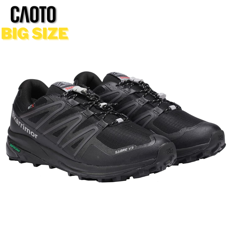 Giày Sneaker Karrimor Sabre 3 WTX Trail Chạy Bộ Màu Đen Big Size 45 46 47 48
