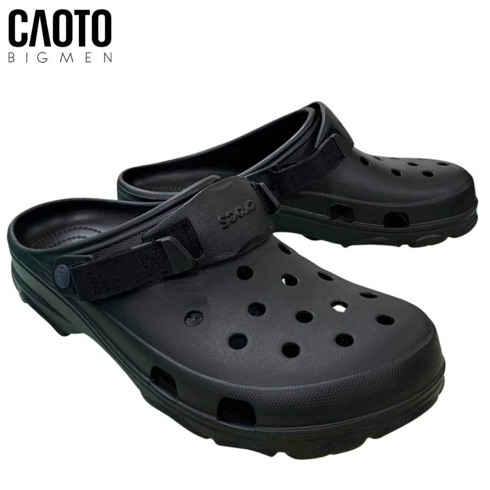 Dép ​​Clog Crocs Turbo Full Black Big Size