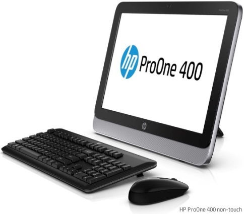 HP ProOne 400 G1, 19.5" (1600x900),i3-4330T, HDD 500GB, Ram 4GB, DVD-RW, Webcam, Windows 7/8.