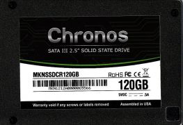 Chronos 120GB 2.5'' SSD Assemble in USA Read Speed: up to 550MB/sec Write Speed: up to 515M