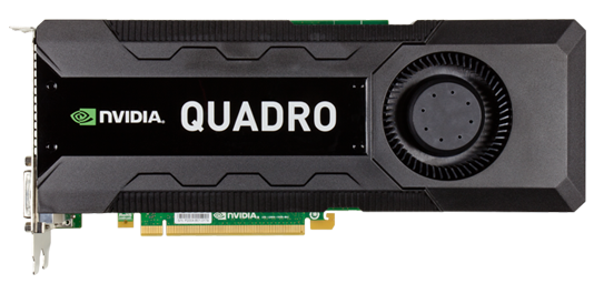 Nvidia Quadro K5000 I 1536 CUDA Cores I 2.1 Teraflop I 4Gb GDDR5 ECC I 256 Bits