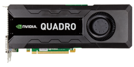 Nvidia Quadro K5000 I 1536 CUDA Cores I 2.1 Teraflop I 4Gb GDDR5 ECC I 256 Bits
