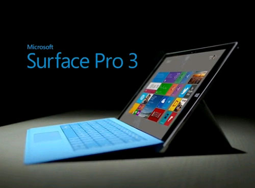 MS Surface Pro 3, Màn hình 12.5", 2K+, I7 4650U 1.7 Upto 2.3 Ghz, RAM 8 GB, SSD 256 GB,