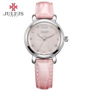 Đồng hồ nữ JULIUS JA945 dây da (hồng) - size 30