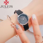 Đồng hồ nữ Julius JA963 dây da đen - SIZE 25