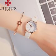Đồng hồ nữ Julius JA963 dây da trắng - SIZE 25