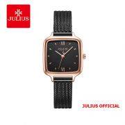 Đồng hồ nữ Julius JA-1264 dây thép đen - SIZE 25