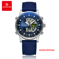 Julius Official | Đồng hồ nam Julius JAH-136 dây silicon xanh dương