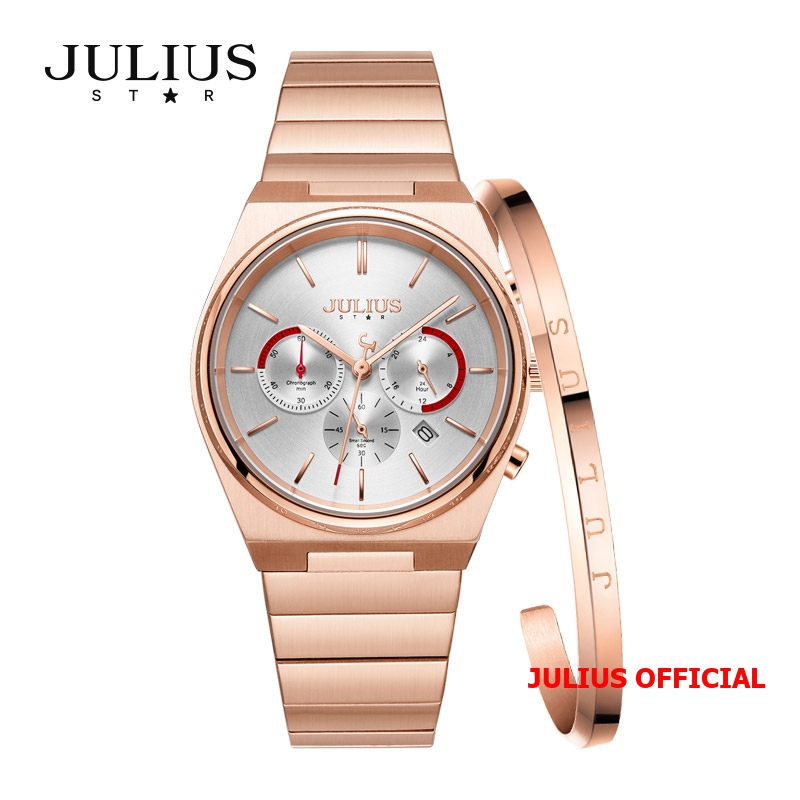 Đồng hồ nữ Julius Star JS-059 mặt trắng kính Sapphire