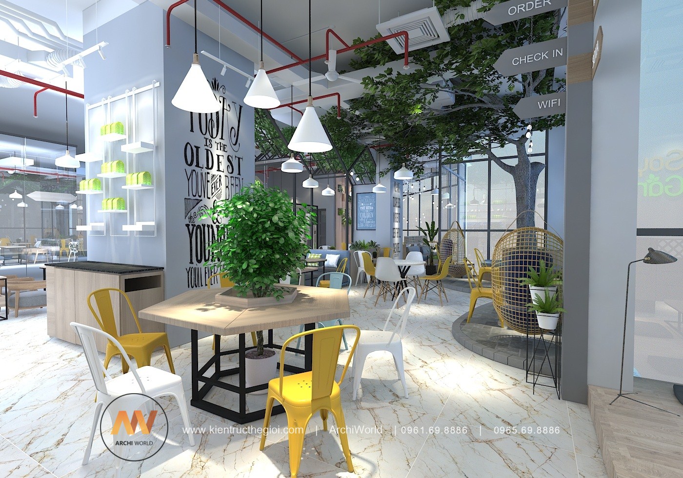 Soya Garden Vũ Phạm Hàm - Thiết kế quán Cafe