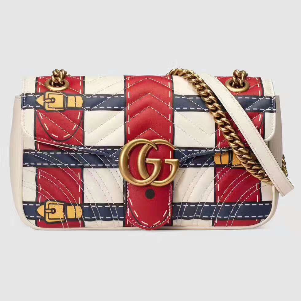 Túi Xách Gucci GG Marmont Trompe l'oeil Shoulder Bag-443497-TXGC010