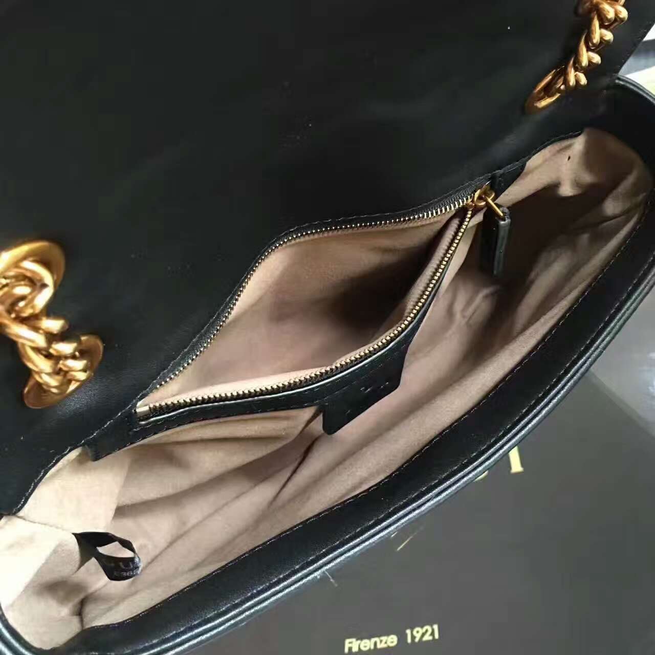Gucci GG Marmont matelassé shoulder bag-443497-txgc015(4)