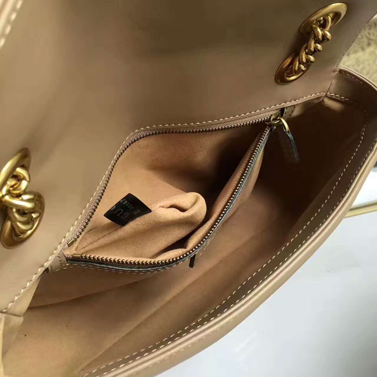 Gucci GG Marmont matelassé shoulder bag-443497-txgc016(4)