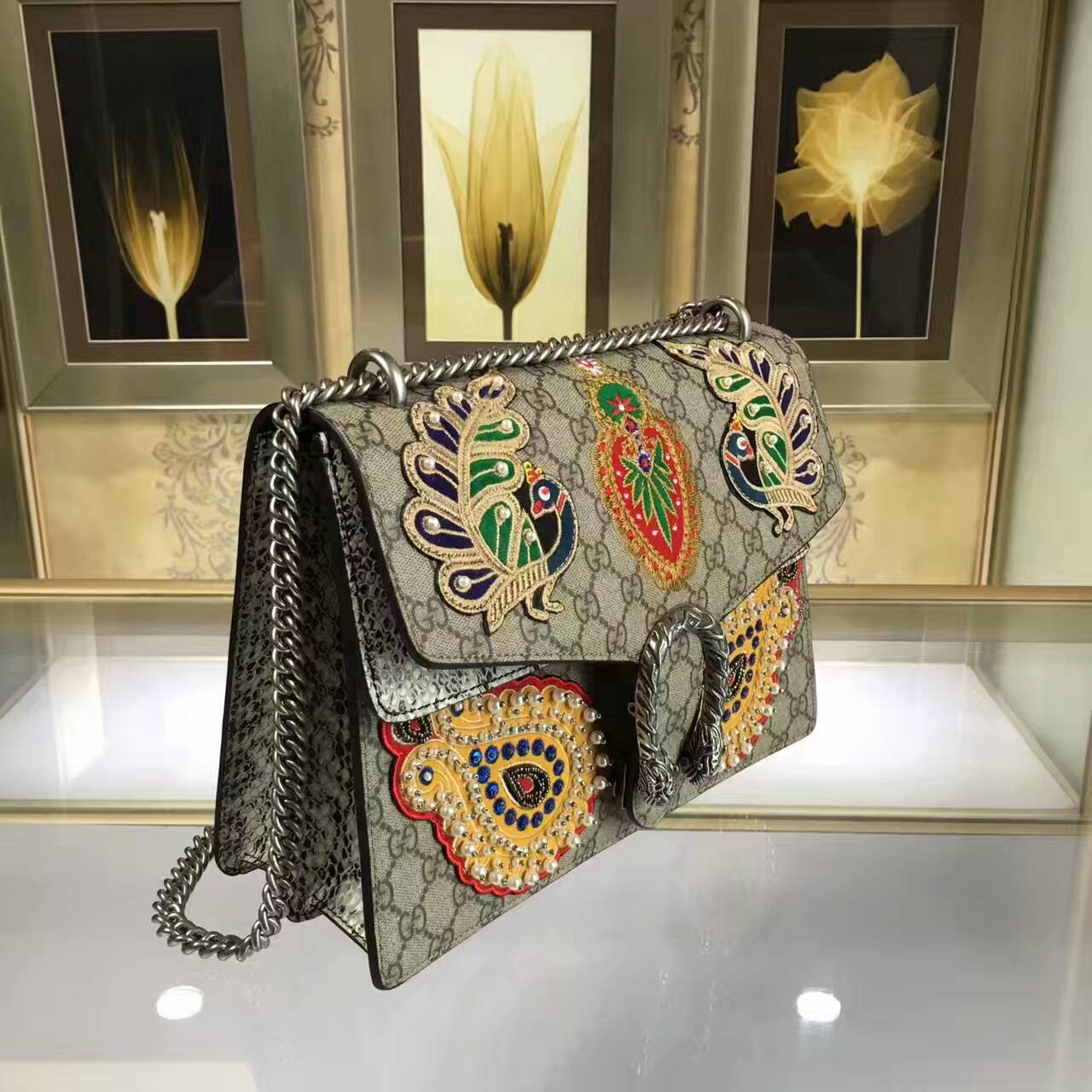 Gucci Dionysus embroidered shoulder bag-403348-txgc021(1)