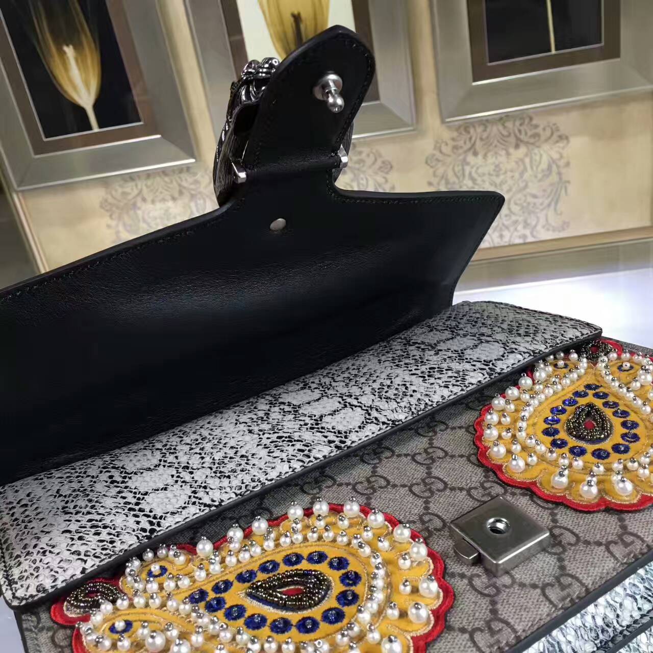 Gucci Dionysus embroidered shoulder bag-403348-txgc021(4)