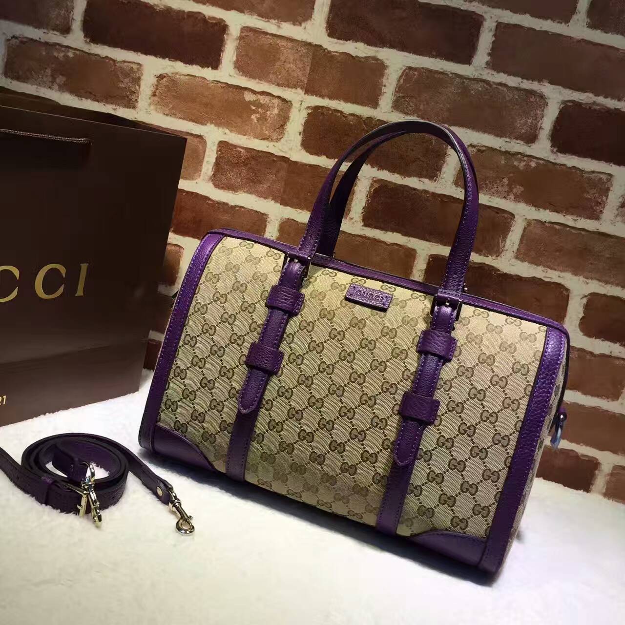 Gucci signature Top Handle bag-387600(3)