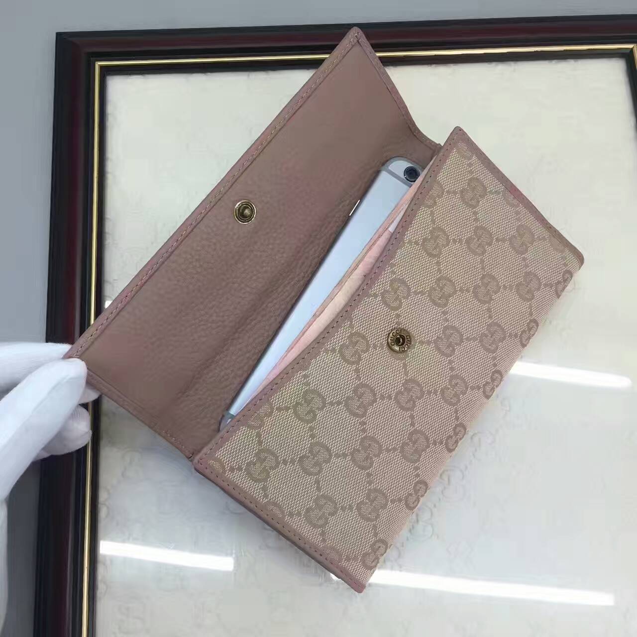 Gucci GG Signature wallet-337335(4)