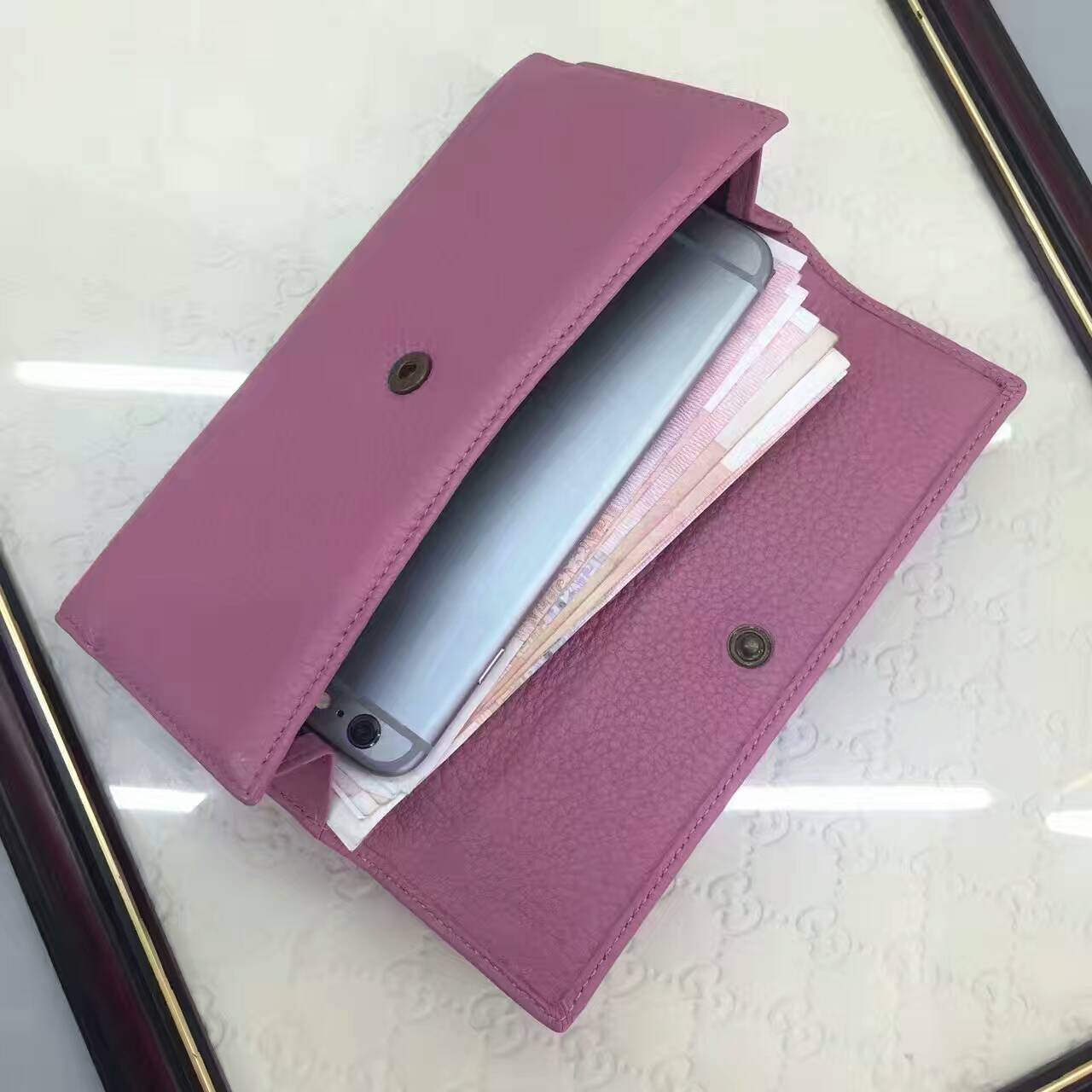 Gucci GG Calf Leather wallet-337335(2)