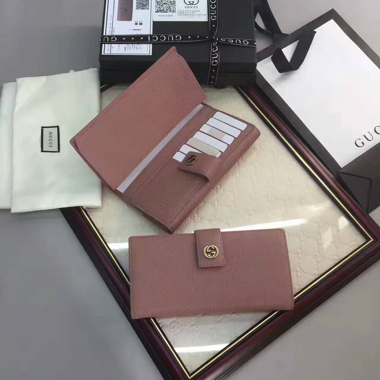Gucci GG Calf Leather wallet-337335(1)