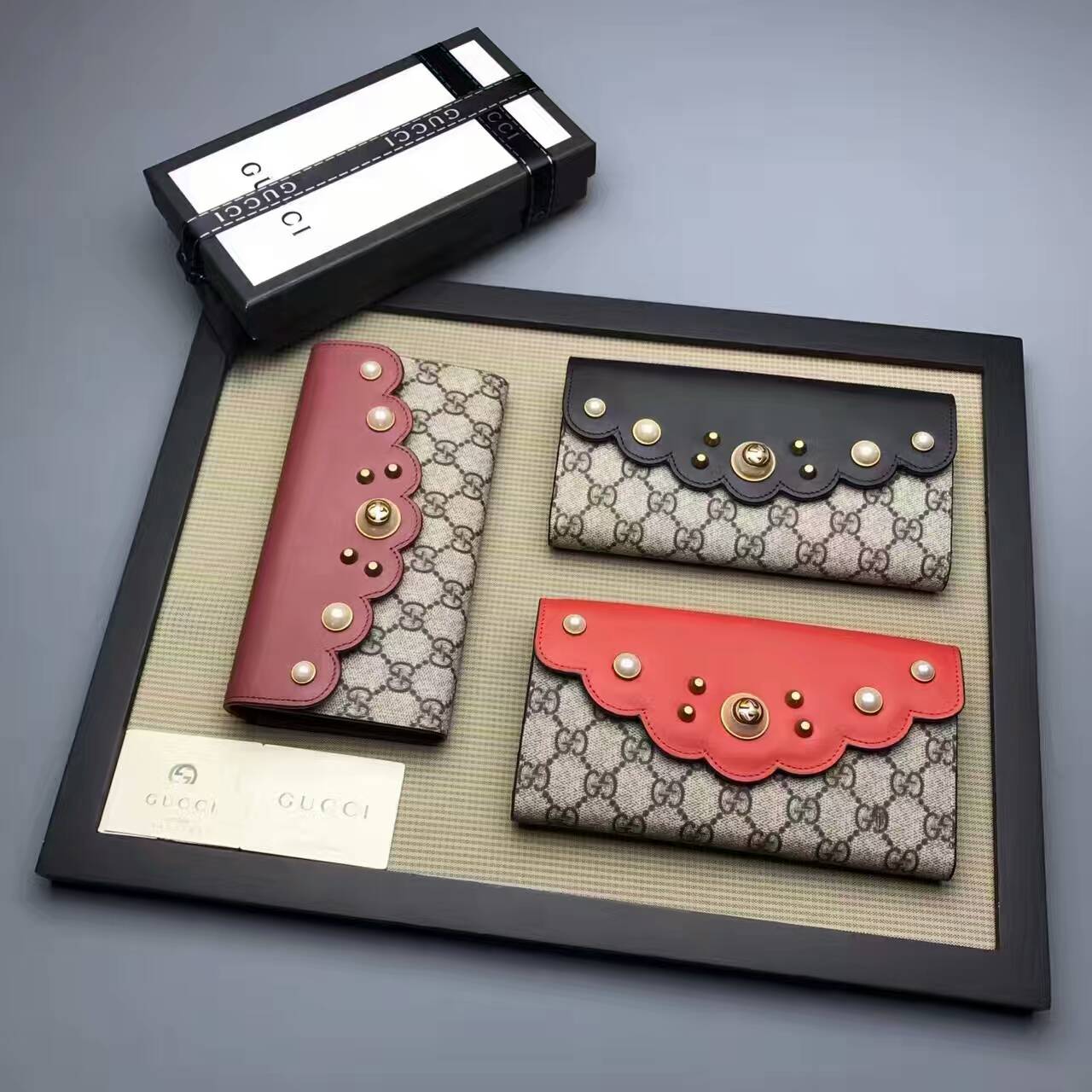 Gucci GG Supreme continental wallet-431474-VNGC007