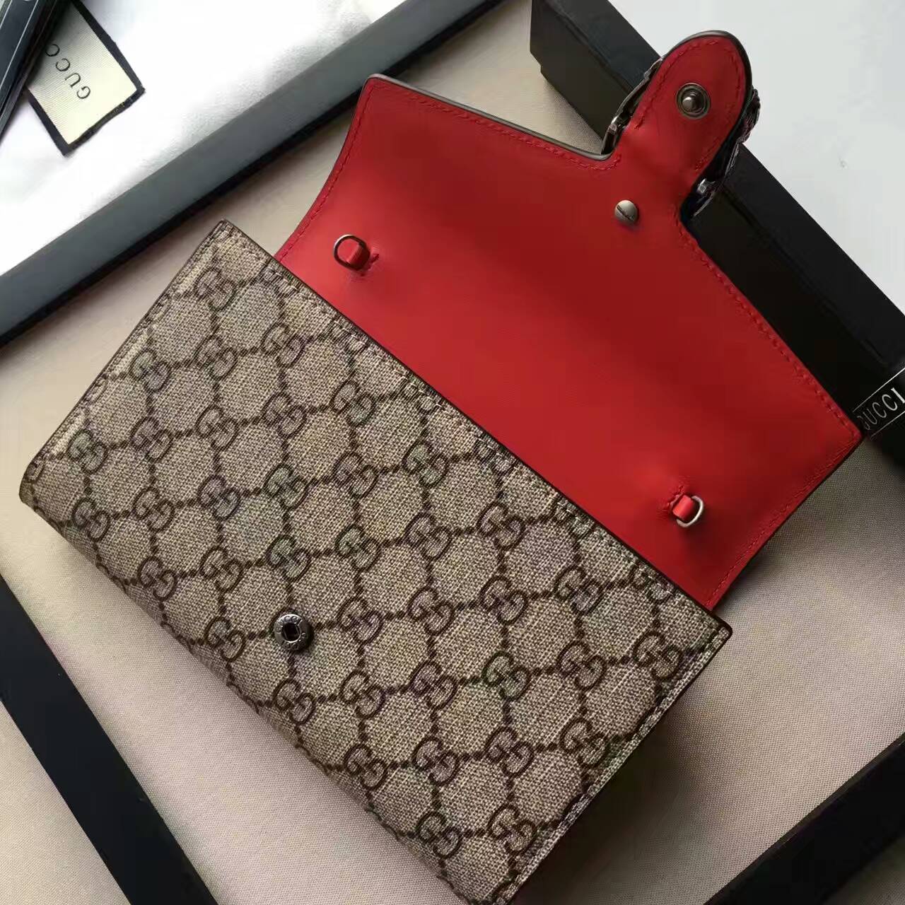 Gucci Dionysus GG Supreme chain wallet-401231-2