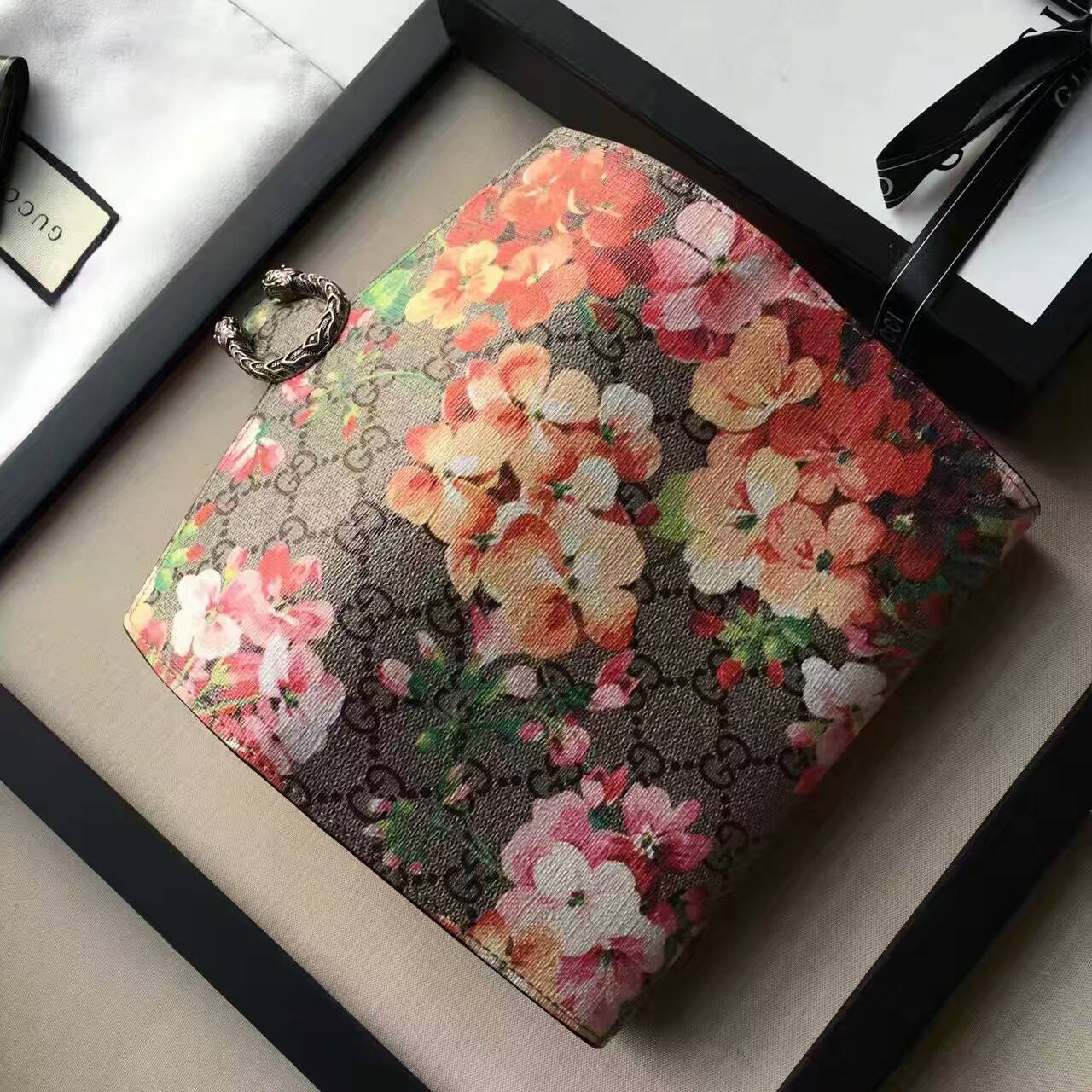 Gucci Dionysus Blooms print mini chain bag-401231-2