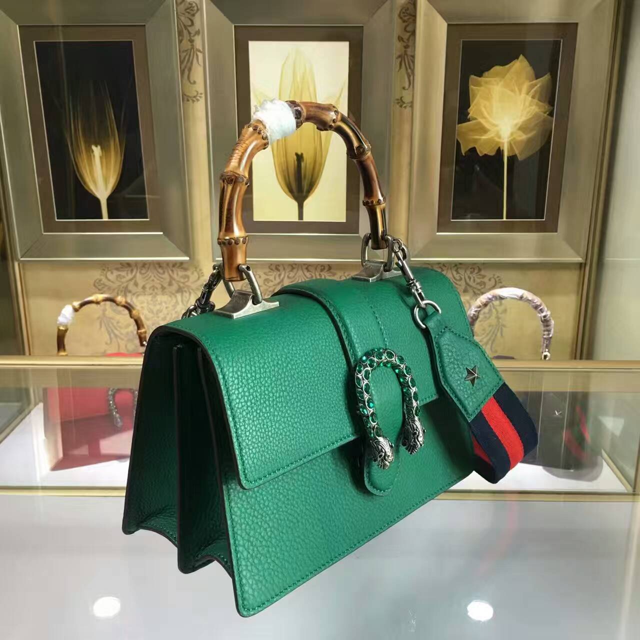Gucci Dionysus leather top handle bag-448075-1
