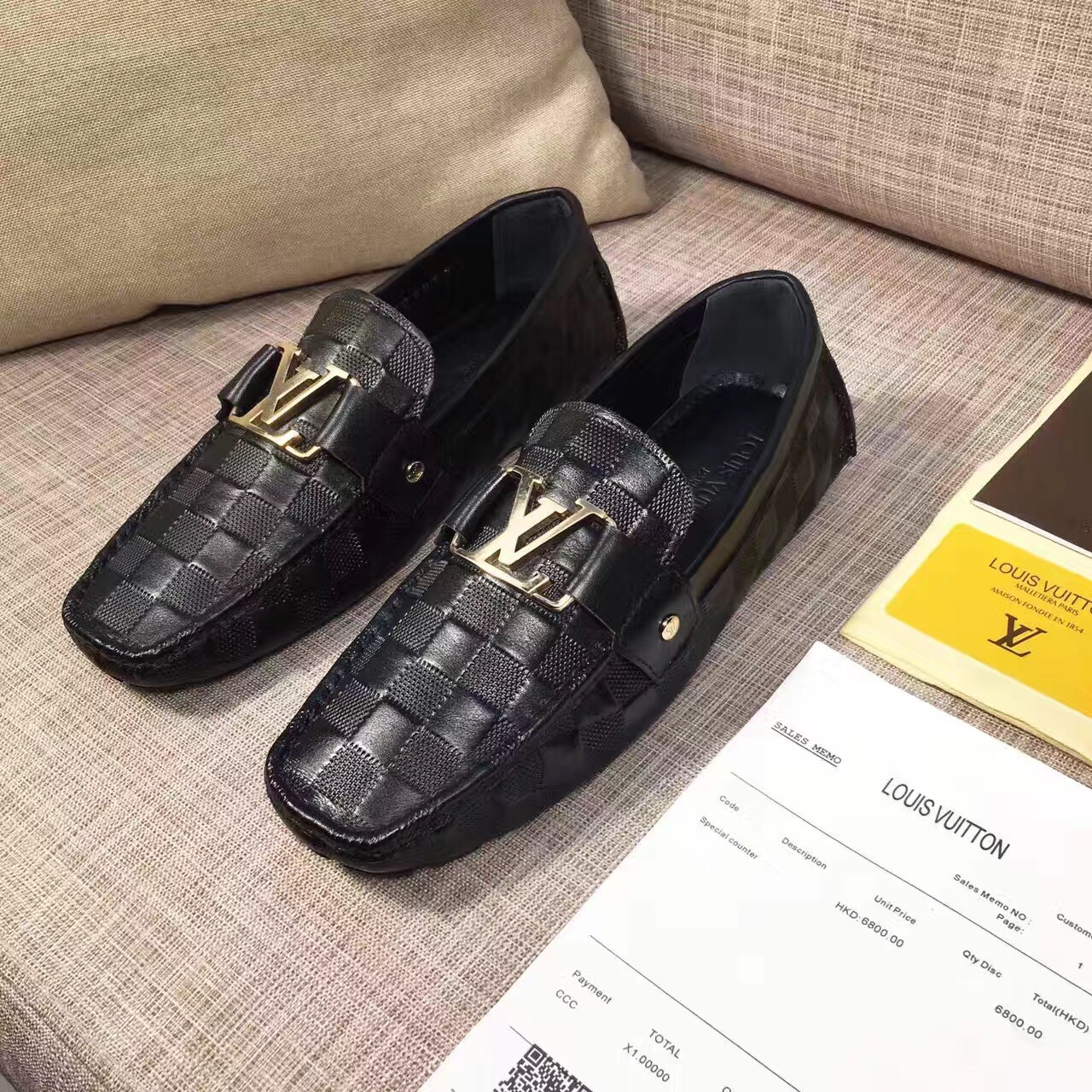 Giày lười nam Louis Vuitton siêu cấp - GNLV042