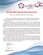 Thư chúc Tết Canh Tý - 2020 của Tổng giám đốc Nguyễn Đức Kiên gửi Cán bộ công nhân viên TCT