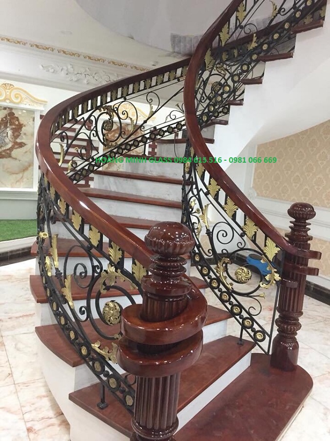 Cầu thang sắt nghệ thuật đẹp nhất, giá rẻ nhất tại Hà Nội