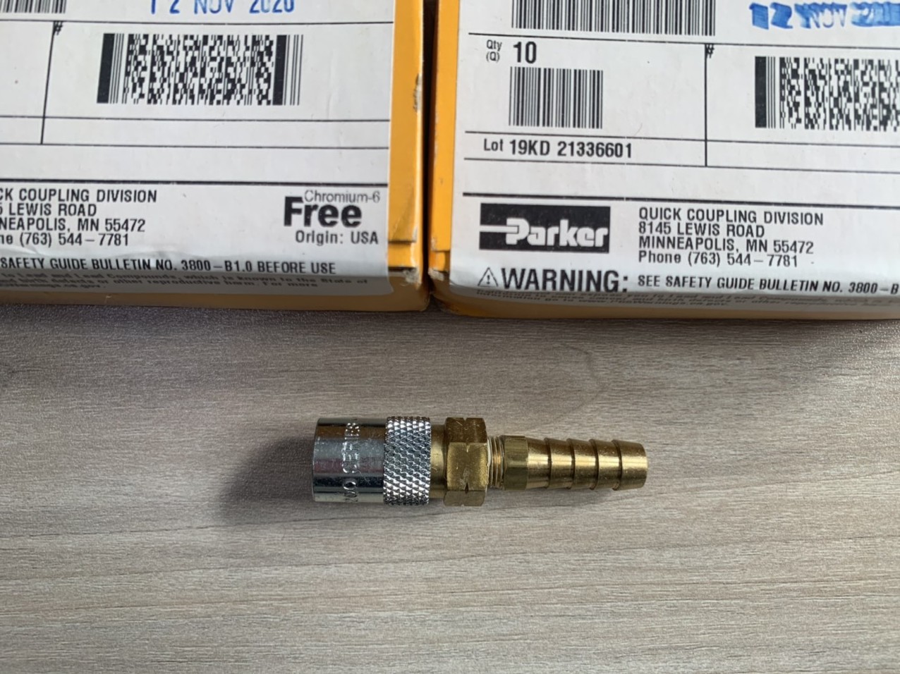 Khớp nối nhanh Quick Coupling PARKER PC206AVY (3)
