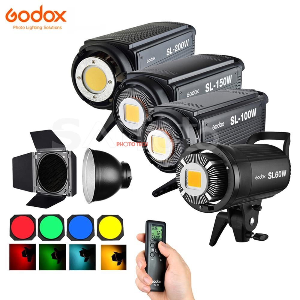 Godox-SL60W-SL100W-SL150W-SL200W-LED-vid-o-lumi-re-continue-grange-porte-grille-filtre-5600K