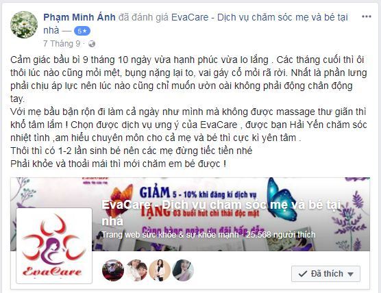 Spa massage bầu ở Hà Nội TPHCM