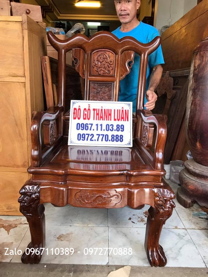 Bộ Bàn Ghế Ăn Gỗ Cẩm Lai Lào. Chị Tím Nha Trang.     