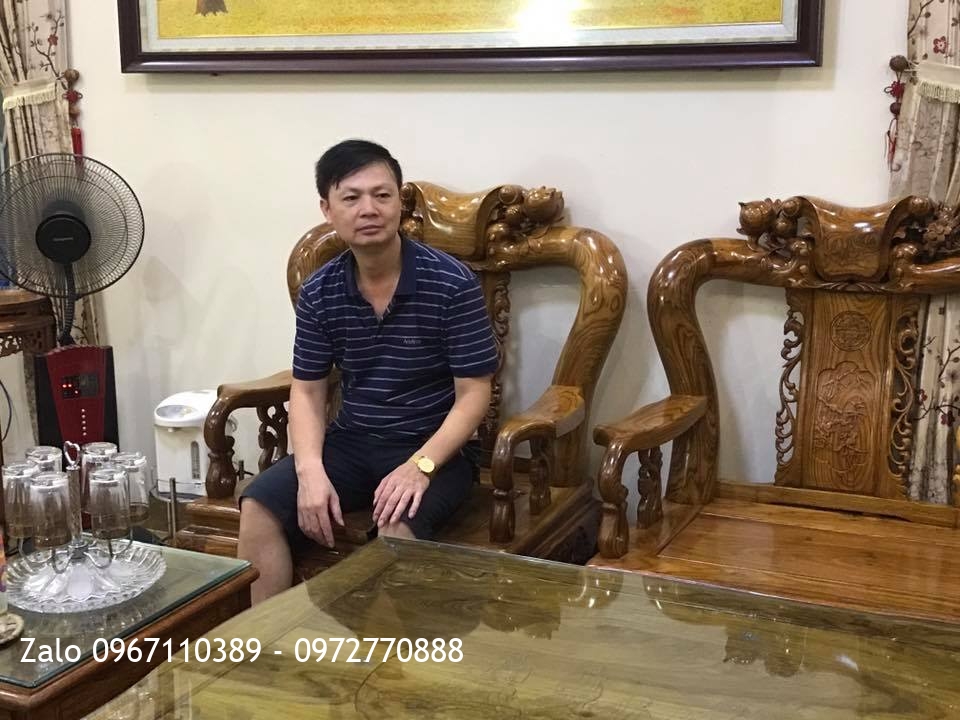 Bộ Bàn Ghế Minh Quốc Đào Cột 12. Chú Ngợi Việt Trì Phú Thọ. 