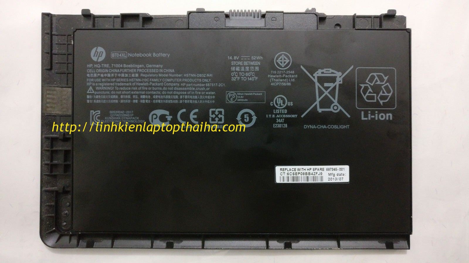 Pin Laptop HP EliteBook Folio 9470m 9480m ZIN