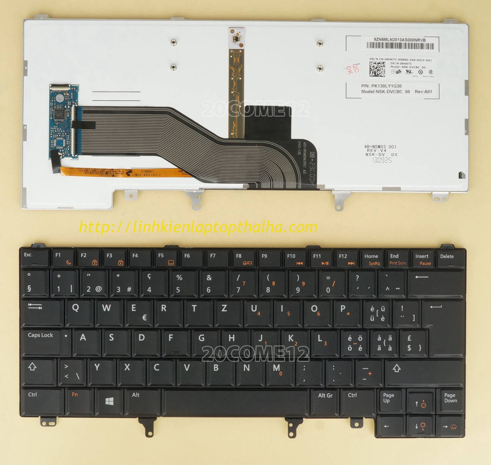 Thay bàn phím laptop Dell Latitude E6230 E6320 E6330