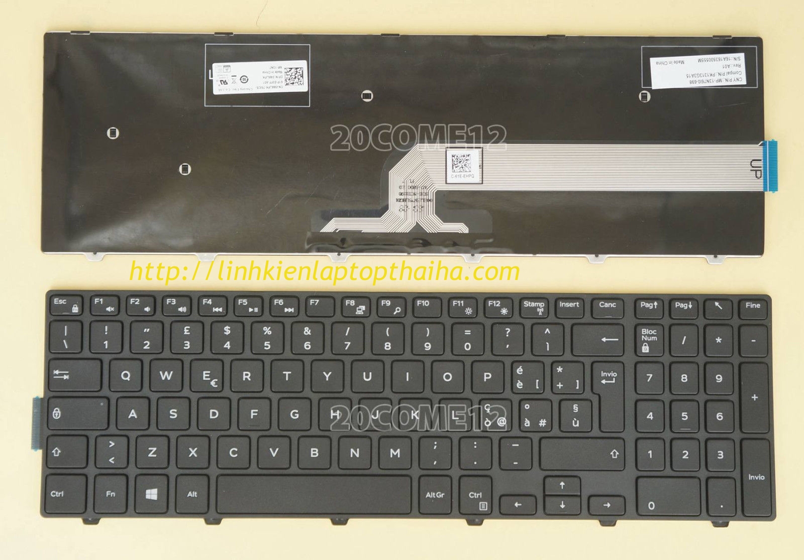 Thay bàn phím laptop Dell Inspiron 5542,15 5542,15-5542,15 5000 5542