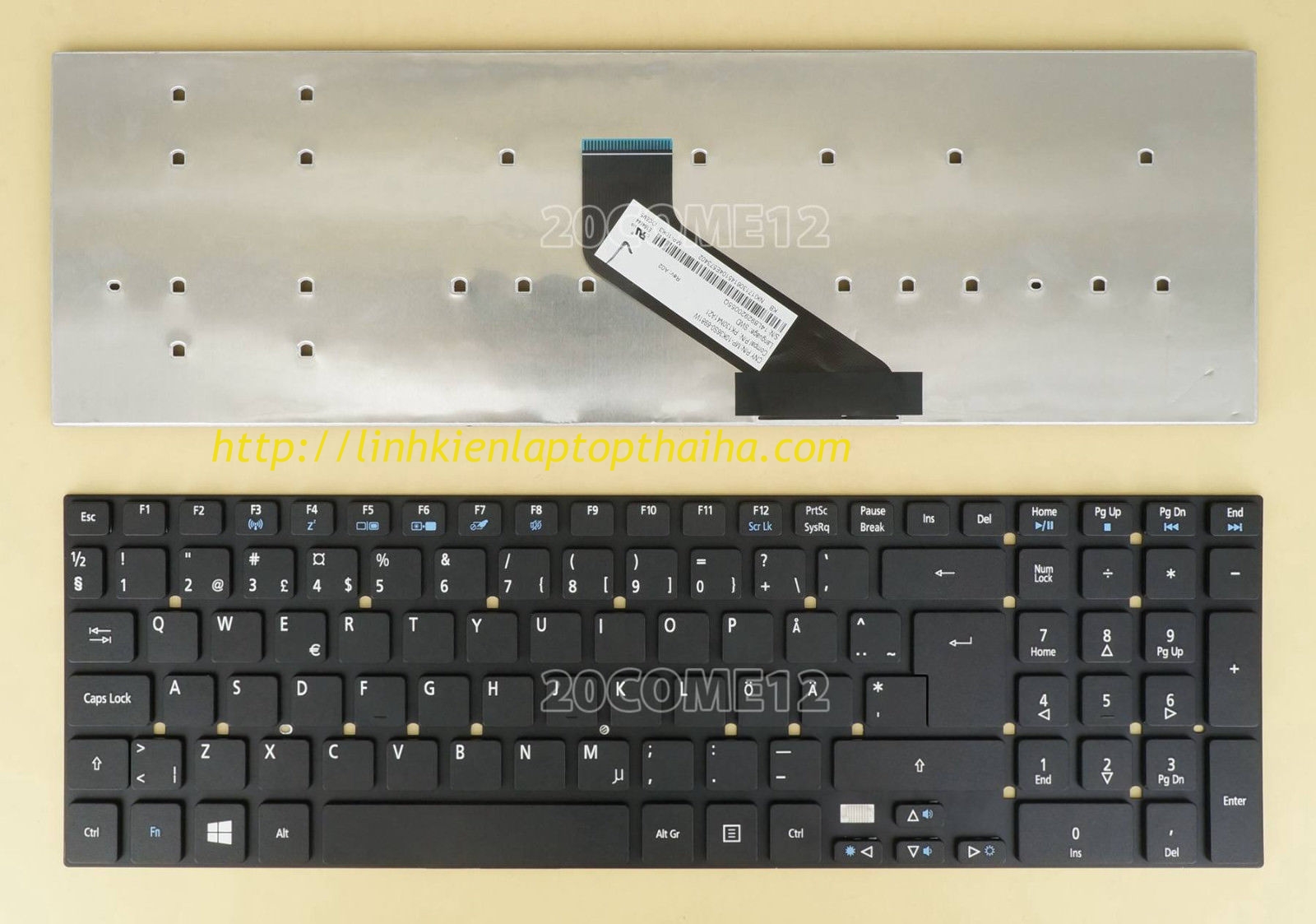 Thay bàn phím laptop Acer Aspire V3-531 V3-531G