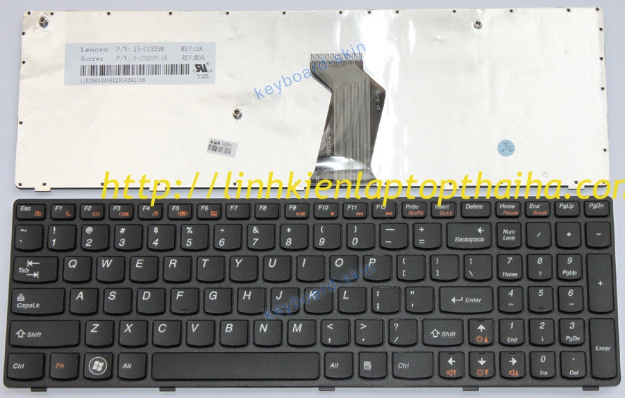 Thay bàn phím laptop Lenovo ideapad Z500 Z560 Z565
