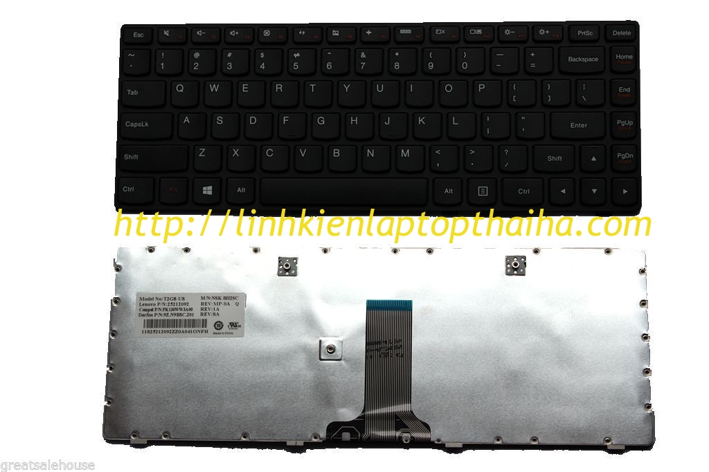 Thay Bàn phím laptop Lenovo Z480 Z485