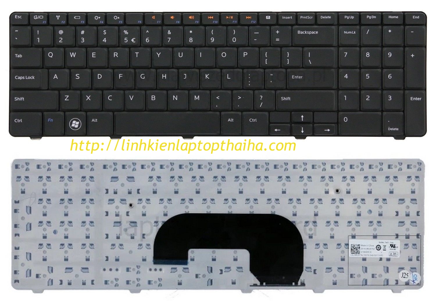 Thay bàn phím laptop  DELL Inspiron 17R 7010 N7010 M7010