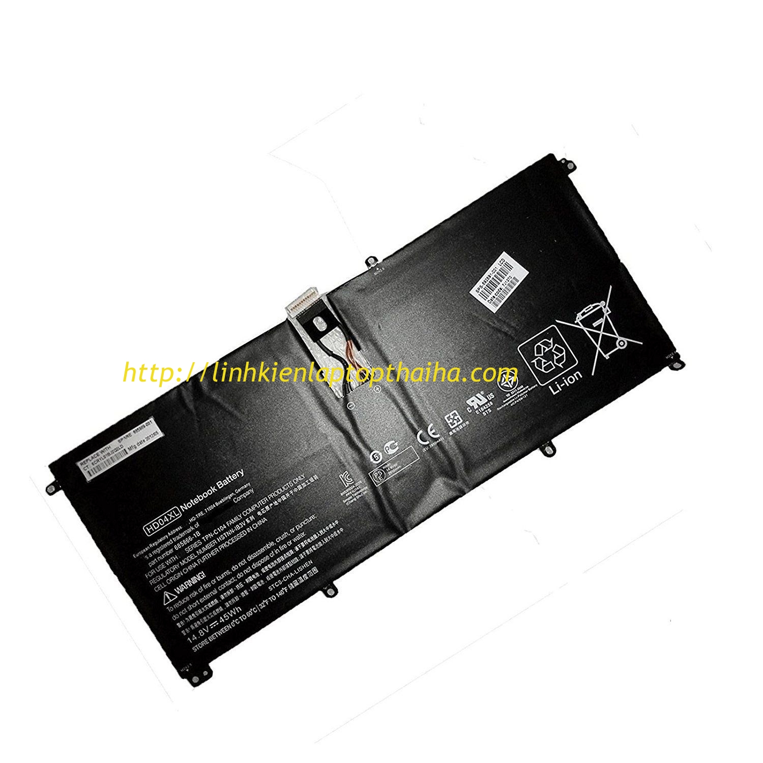 Pin laptop HP Envy Spectre XT 13-2000 13-2120tu 13-2021tu HD04XL Zin