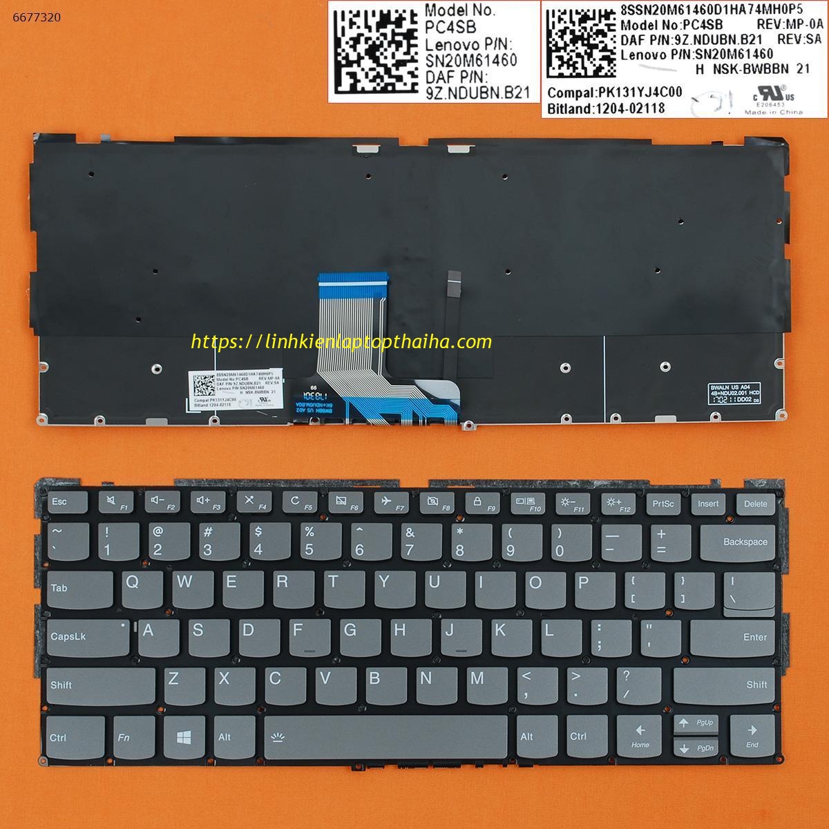 bàn phím laptop lenovo ideapad 720S-13 720S-13IKB 720S-13ARR