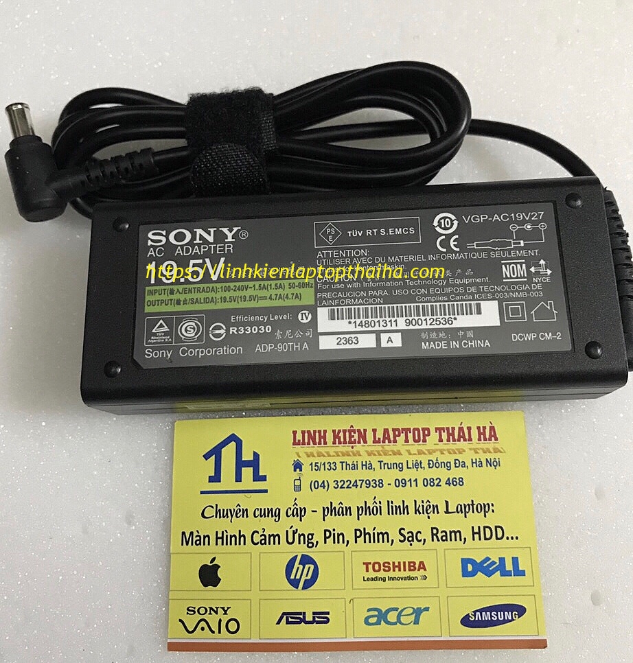 Sạc laptop Sony Vaio VPCEE31FX PCG-61611L