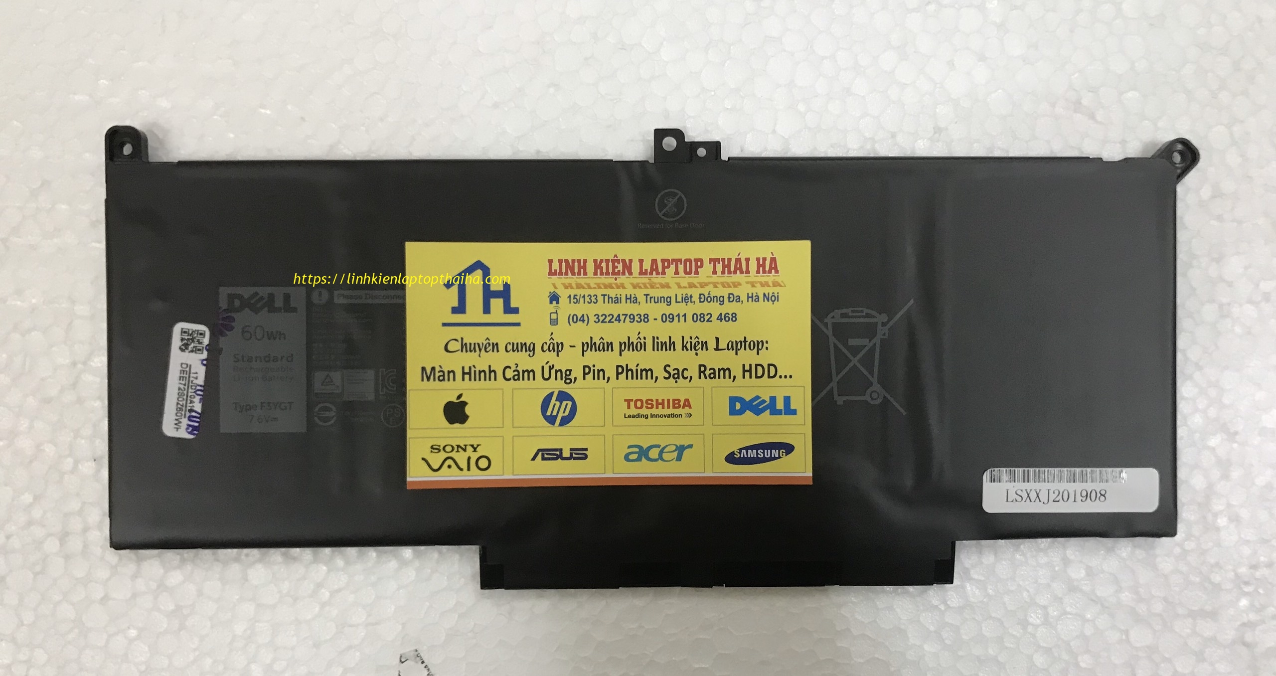 Pin laptop Dell Latitude 7380