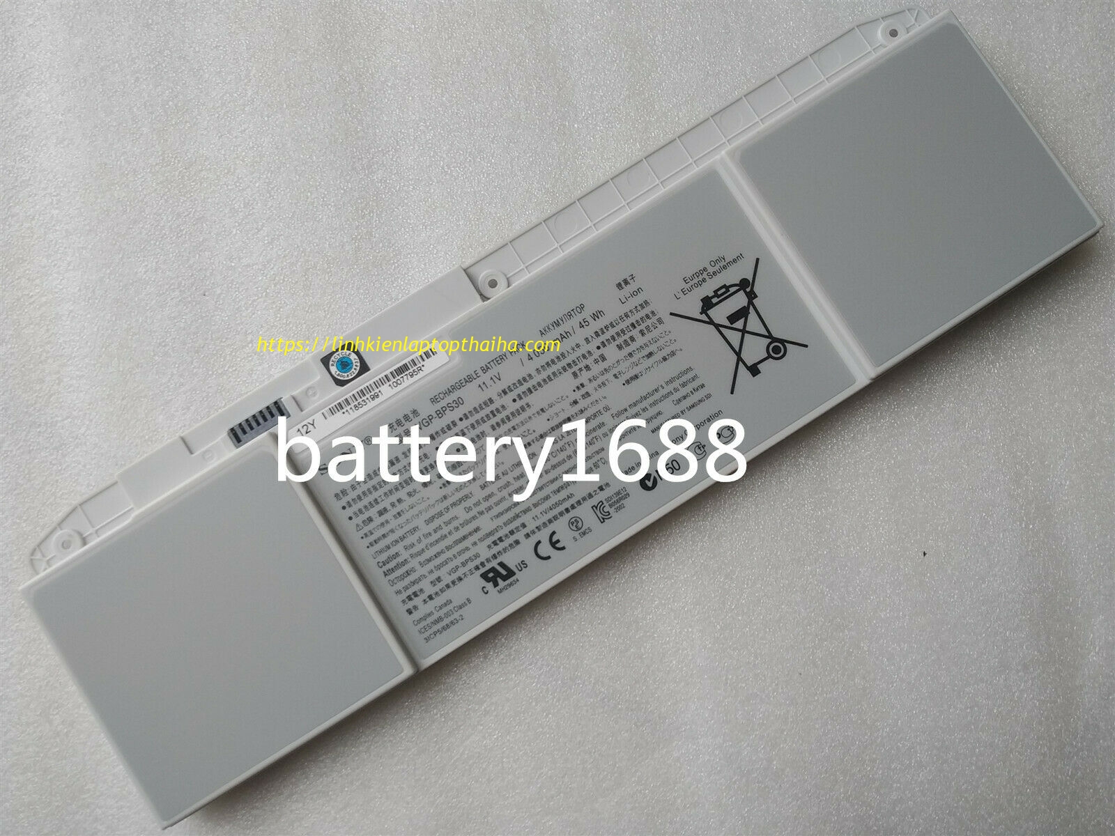 PIN SONY VAIO VGP-BPS30 Battery For SONY SVT-11 SVT-13 SVT13117EC