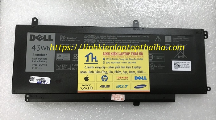 Thay Pin Dell Inspiron 7548, 7547, D2VF9, 0PXR51 Zin 43Wh