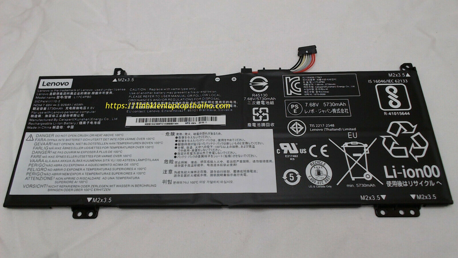 Pin laptop Lenovo Yoga 530-14 530-14ARR 530-14IKB